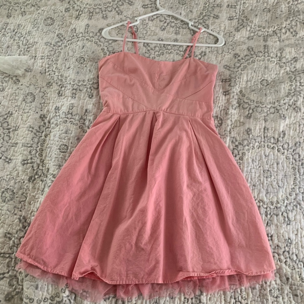 Pink skater dress